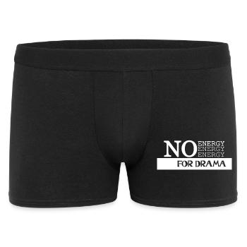 Énergie Zéro Pas de Drame - Boxer Homme - noir - Devant