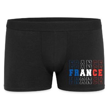 France Football Fan Flag Blue White Red Sport - Men's Boxer Shorts - black - Front