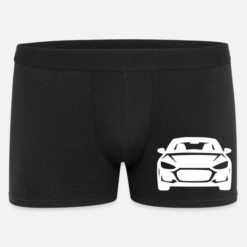 Frontlinien Silhouette Auto - Männer Boxer Shorts - Schwarz