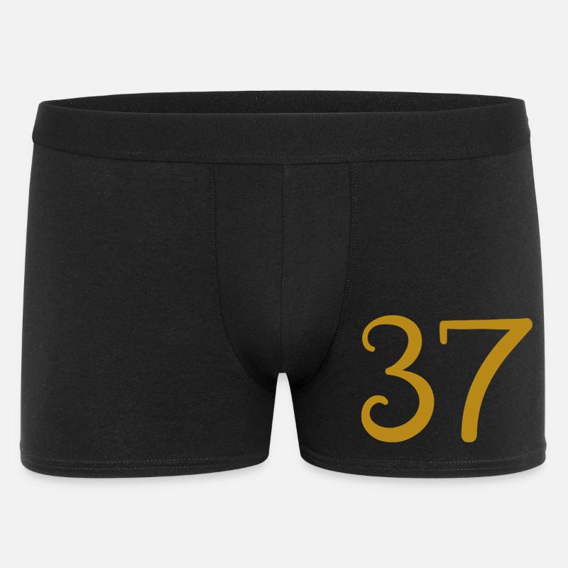 37 - Männer Boxer Shorts - Schwarz