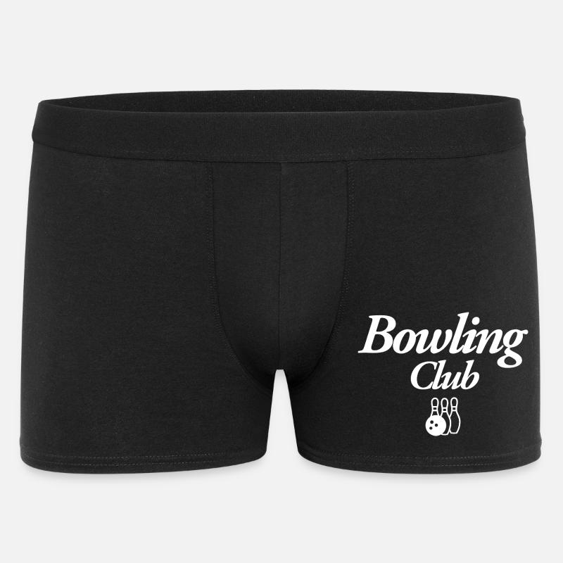 Bowling Club - Männer Boxer Shorts - Schwarz