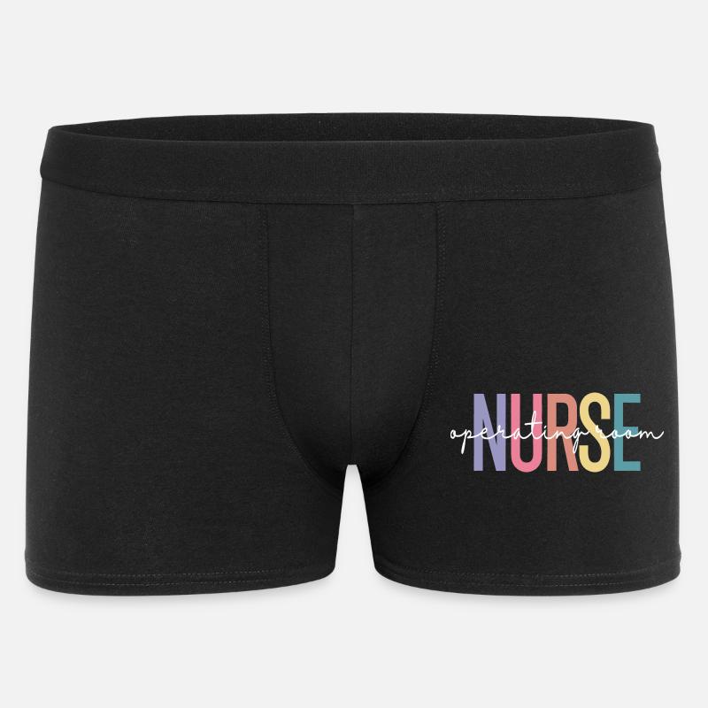 Nurse OR Gradient Letter Design - Männer Boxer Shorts - Schwarz