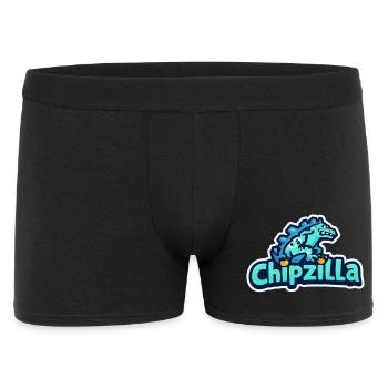 Chipzilla Dino Tee - Men's Boxer Shorts - black - Front