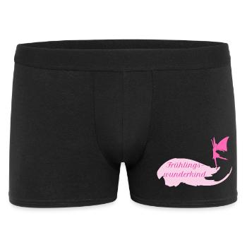Frühlingswunderkind Wortschätze vergessene Wörter - Männer Boxer Shorts - Schwarz - Vorne