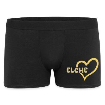 Elche als Urlaub - Männer Boxer Shorts - Schwarz - Vorne