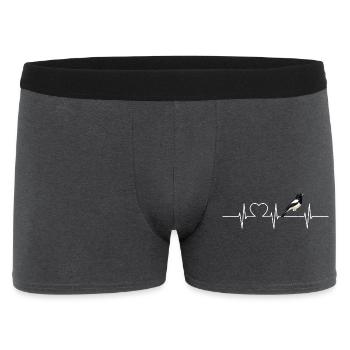 Elstern Elster - Männer Boxer Shorts - Anthrazit - Vorne