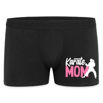 Maman Karaté Arts Martiaux Mère Combattante Femmes - Boxer Homme - noir - Devant