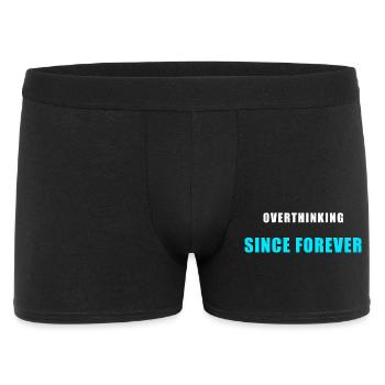 Overthinking Since Forever Shirt Humor - Men's Boxer Shorts - black - Front