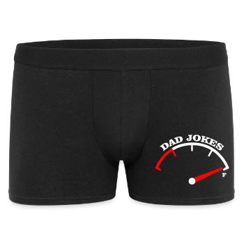 Dad Jokes Meter Tee Design - Men's Boxer Shorts - black - Front