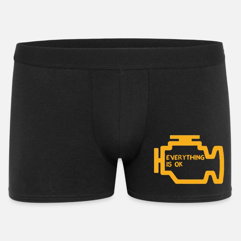 Check Engine Light - Men's Boxer Shorts - black