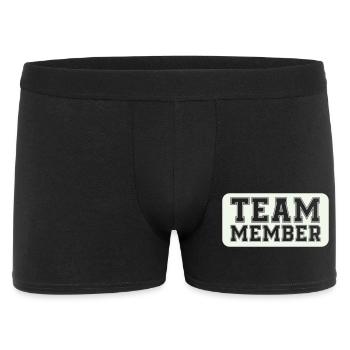 Membre de l’équipe de style Varsity - Boxer Homme - noir - Devant