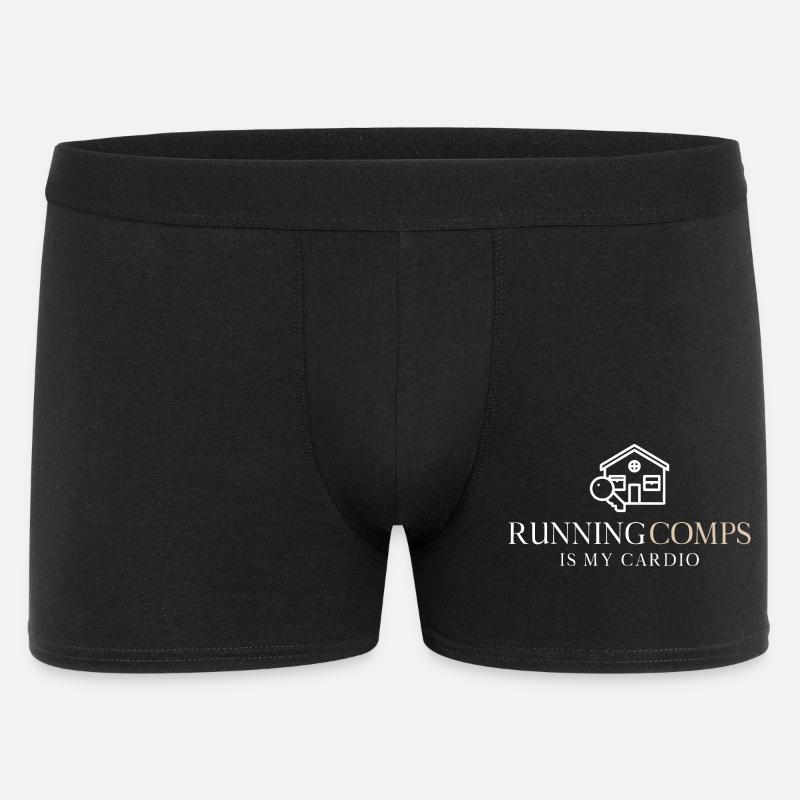Running Comps Is My Cardio - Men's Boxer Shorts - black