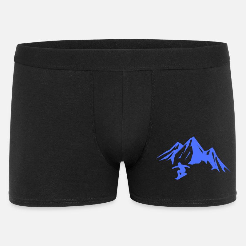 snowboard_berge- - Männer Boxer Shorts - Schwarz