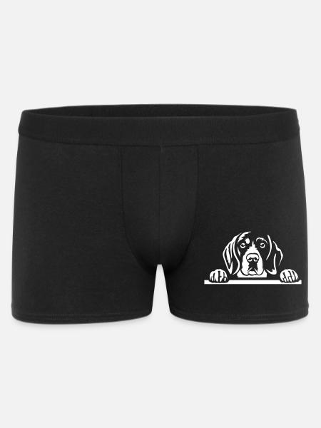 Beagle Head "Black Edition" - Men's Boxer Shorts - black