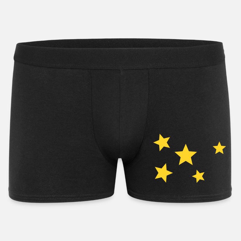 Sterne - Männer Boxer Shorts - Schwarz