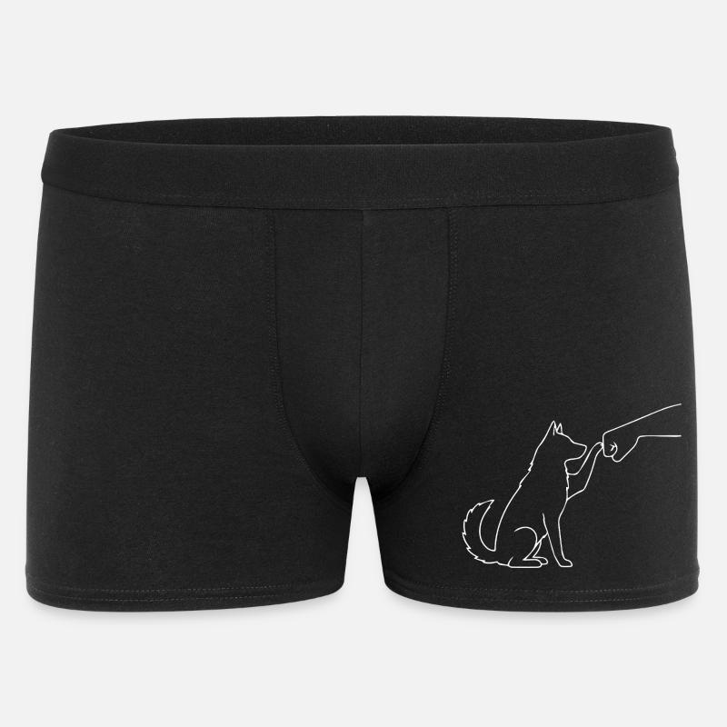 Husky Faust Team - Männer Boxer Shorts - Schwarz