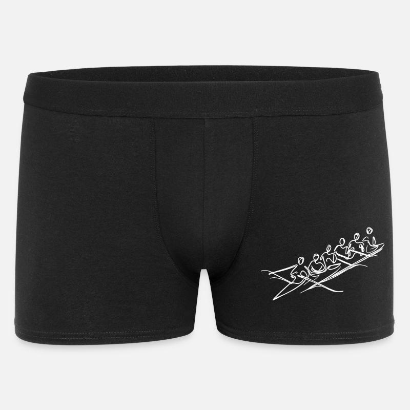 Rudermannschaft Skizze - Männer Boxer Shorts - Schwarz