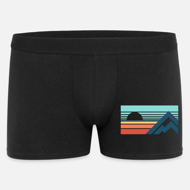 Mountains Sun Abstract - Men's Boxer Shorts - black