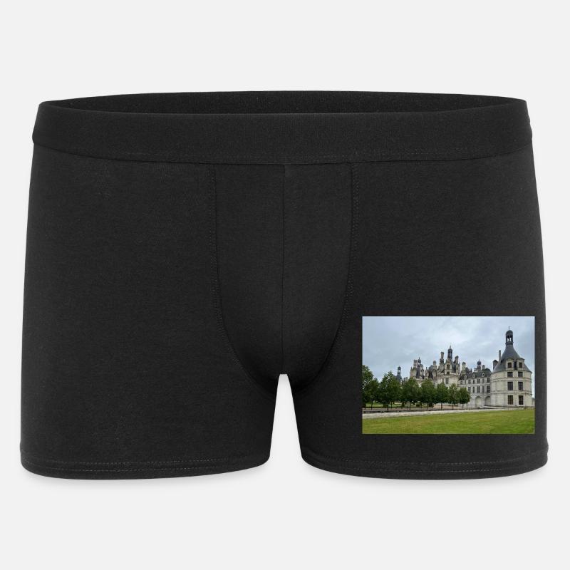 Château de Chambord - Männer Boxer Shorts - Schwarz