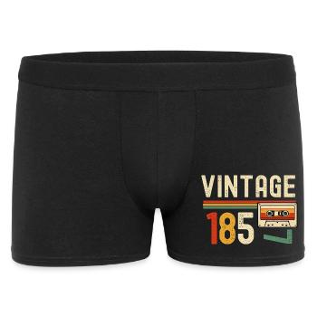 Vintage 85 Cassette rétro - Boxer Homme - noir - Devant