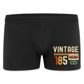 Vintage 85 Cassette Retro - Boxer Homme - noir - Devant