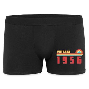 70 Year Old School Tee Born 1956 - Men's Boxer Shorts - black - Front