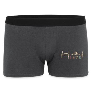 Street Retro 50 Years Fifties Gift 1976 - Men's Boxer Shorts - charcoal grey - Front