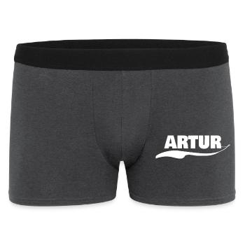 Cadeau Artur - Boxer Homme - charbon - Devant
