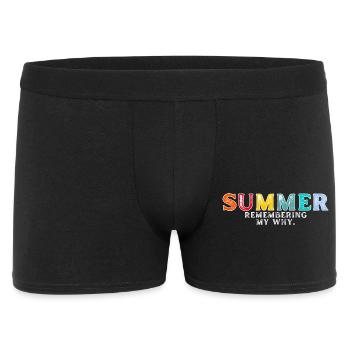 Funny Summer Break Quote Remembering My Why - Boxer Homme - noir - Devant