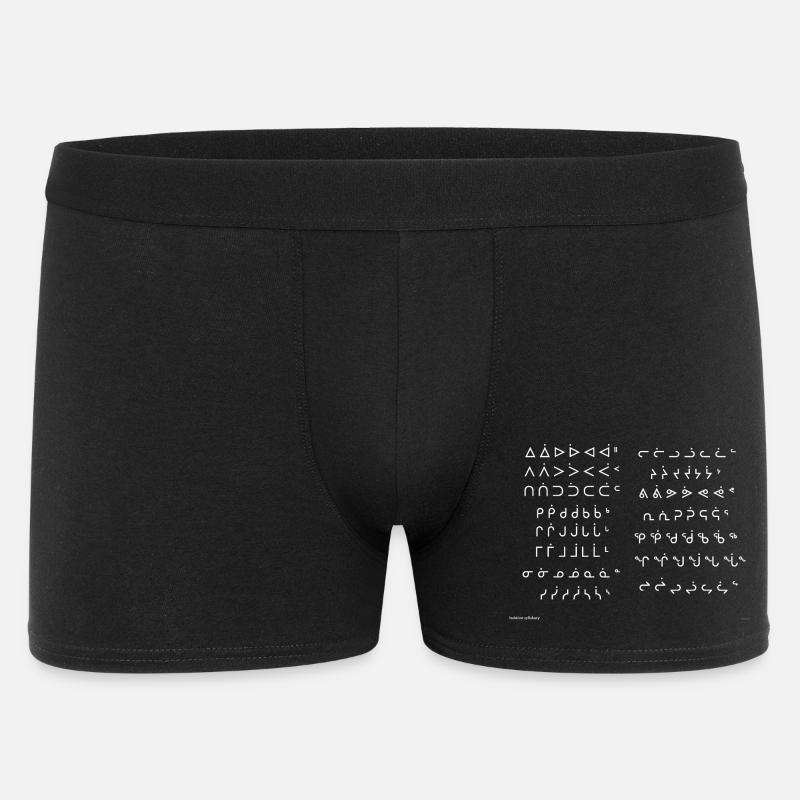 Inuktitut-Silben - Männer Boxer Shorts - Schwarz