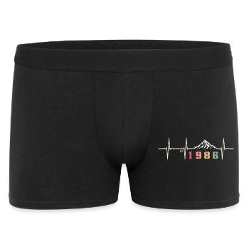 Vintage Quote 40 Years Forties Party 1986 - Men's Boxer Shorts - black - Front