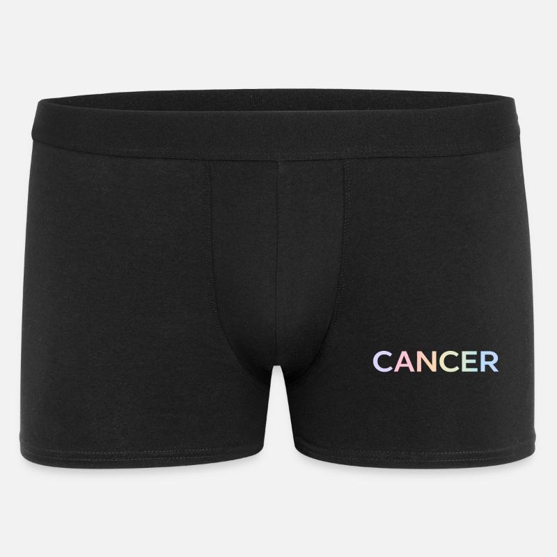 Pastell-Krebs-Bewusstseinsbriefe - Männer Boxer Shorts - Schwarz