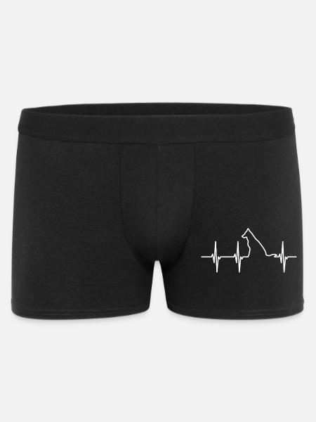 Ligne d’ECG pour chiens - Boxer Homme - noir
