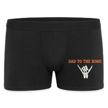 Halloween Dad To The Bone Skeleton Hand Fun Papa - Men's Boxer Shorts - black - Front