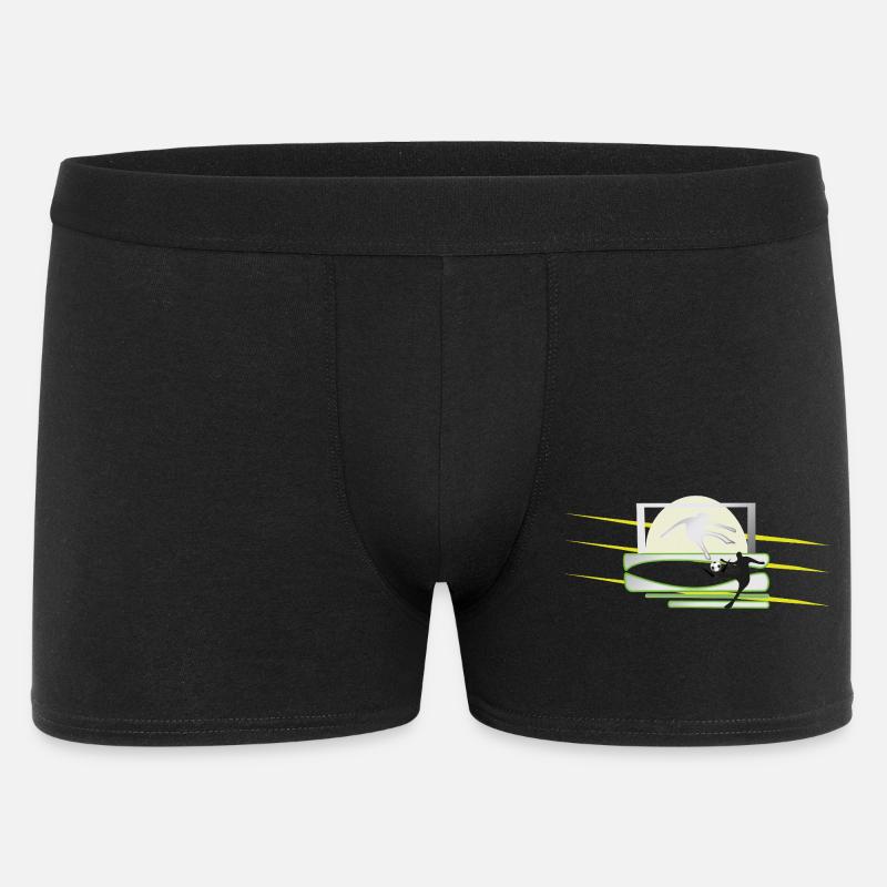Graphismes de la balle de botteur - Boxer Homme - noir