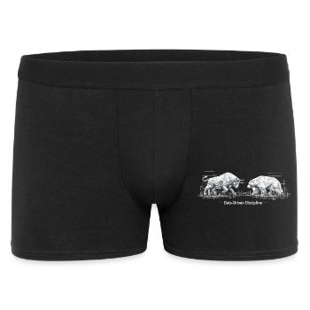 Discipline basée sur les données : conception Bull & Bear - Boxer Homme - noir - Devant