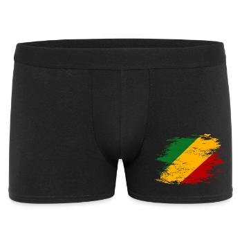 Kongo_Flagge_used - Boxer Homme - noir - Devant