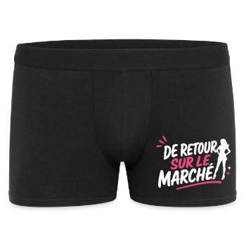 Retour sur le marché femme pop - Boxer Homme - noir - Devant