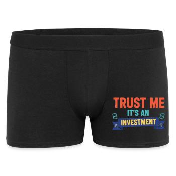 Trust Me Its An Investment Trading Card Collector - Männer Boxer Shorts - Schwarz - Vorne