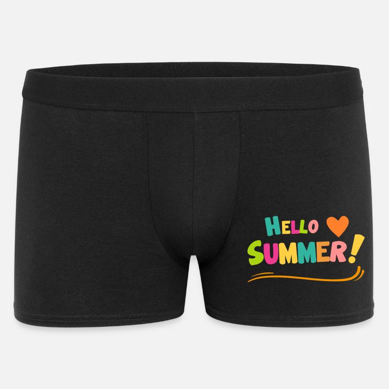 Hello Summer Farbexplosion - Männer Boxer Shorts - Schwarz