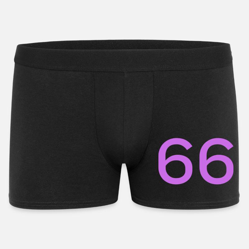 66 - Männer Boxer Shorts - Schwarz