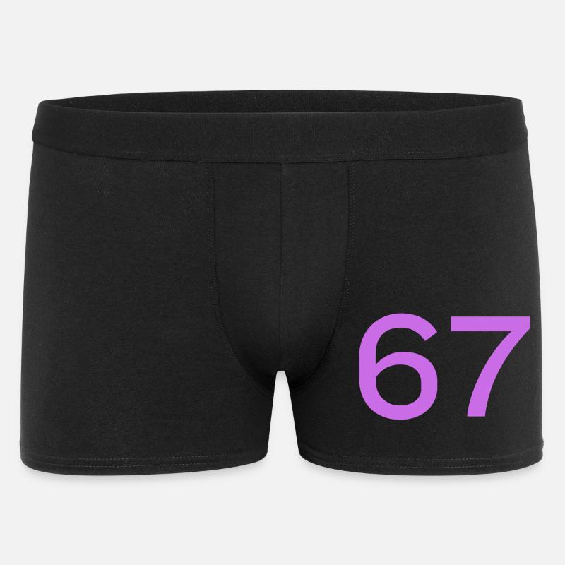 67 - Männer Boxer Shorts - Schwarz