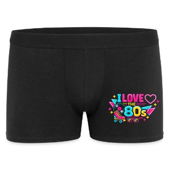 I love the 80s neon - Men's Boxer Shorts - black - Front