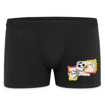 Fußball Fußballspieler Ballkunst - Männer Boxer Shorts - Schwarz - Vorne