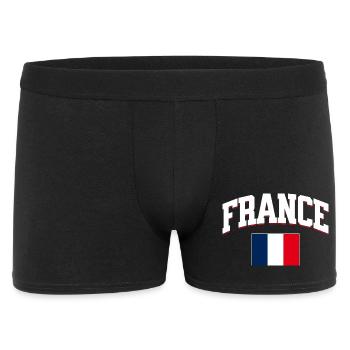 France Football Lover Retro Sports Design - Men's Boxer Shorts - black - Front
