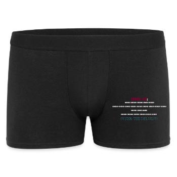 Error 418: User Too Delulu - Männer Boxer Shorts - Schwarz - Vorne