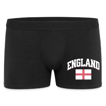 England Football Lover Retro Sports Design - Men's Boxer Shorts - black - Front