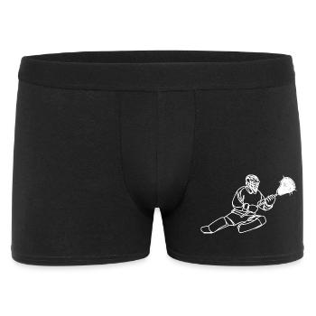 gardien de but de crosse - Boxer Homme - noir - Devant