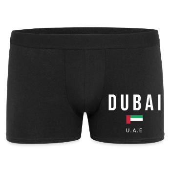 Dubai Flag Bold Typography Tee - Men's Boxer Shorts - black - Front