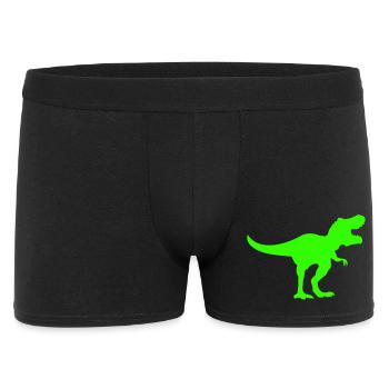 Green Dino Rex Silhouette - Men's Boxer Shorts - black - Front